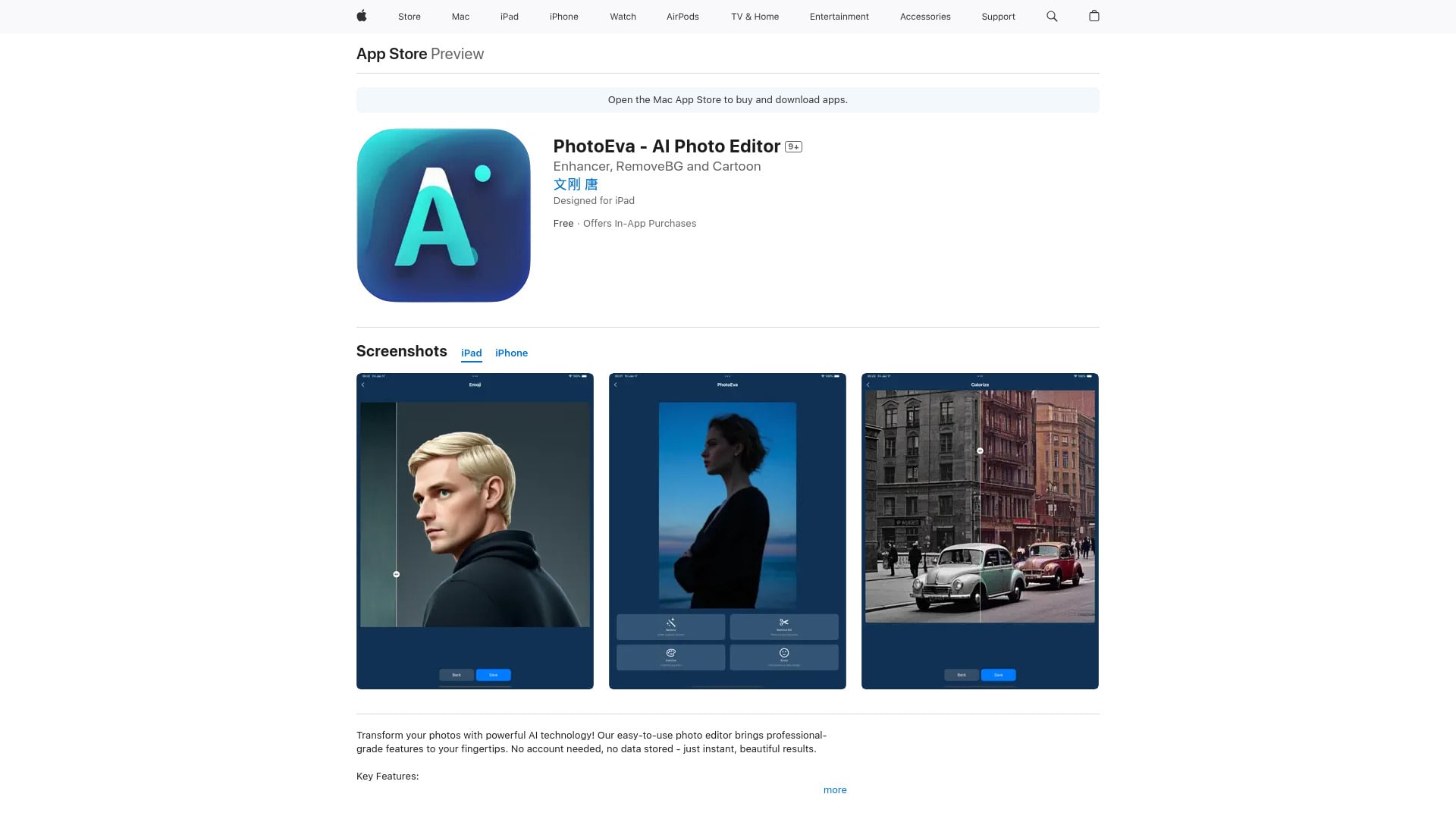 PhotoEva - AI Photo Editor & Enhancer