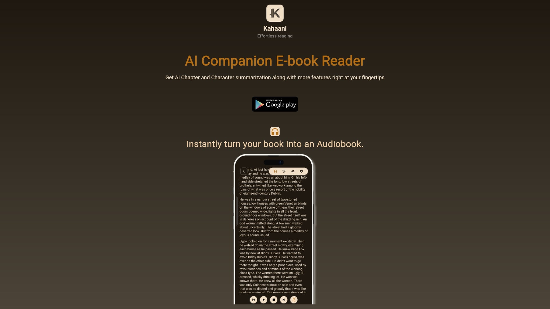 Kahaani - AI Powered Book reader