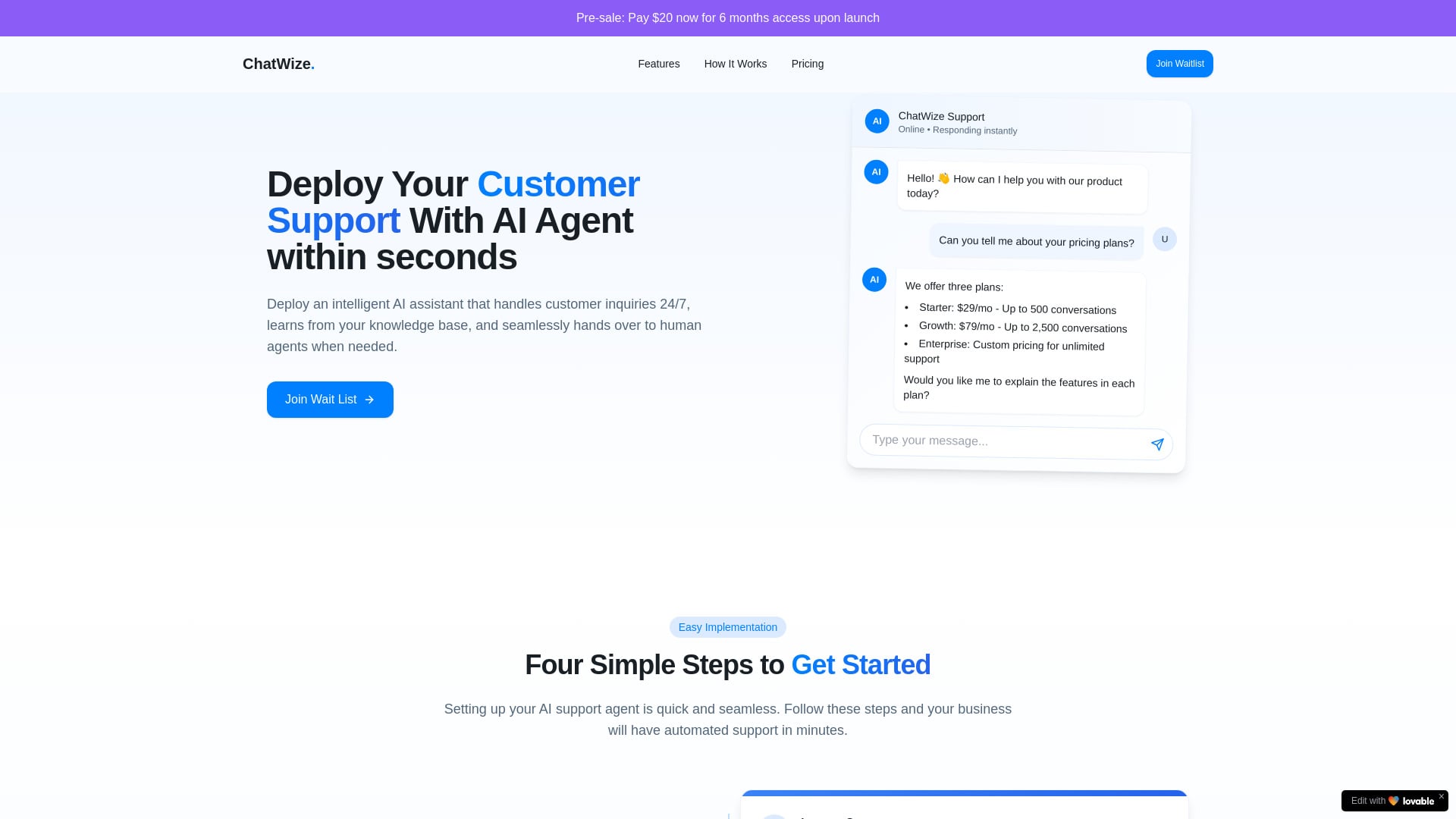 Chatwize - AI Tool Screenshot and Interface Preview
