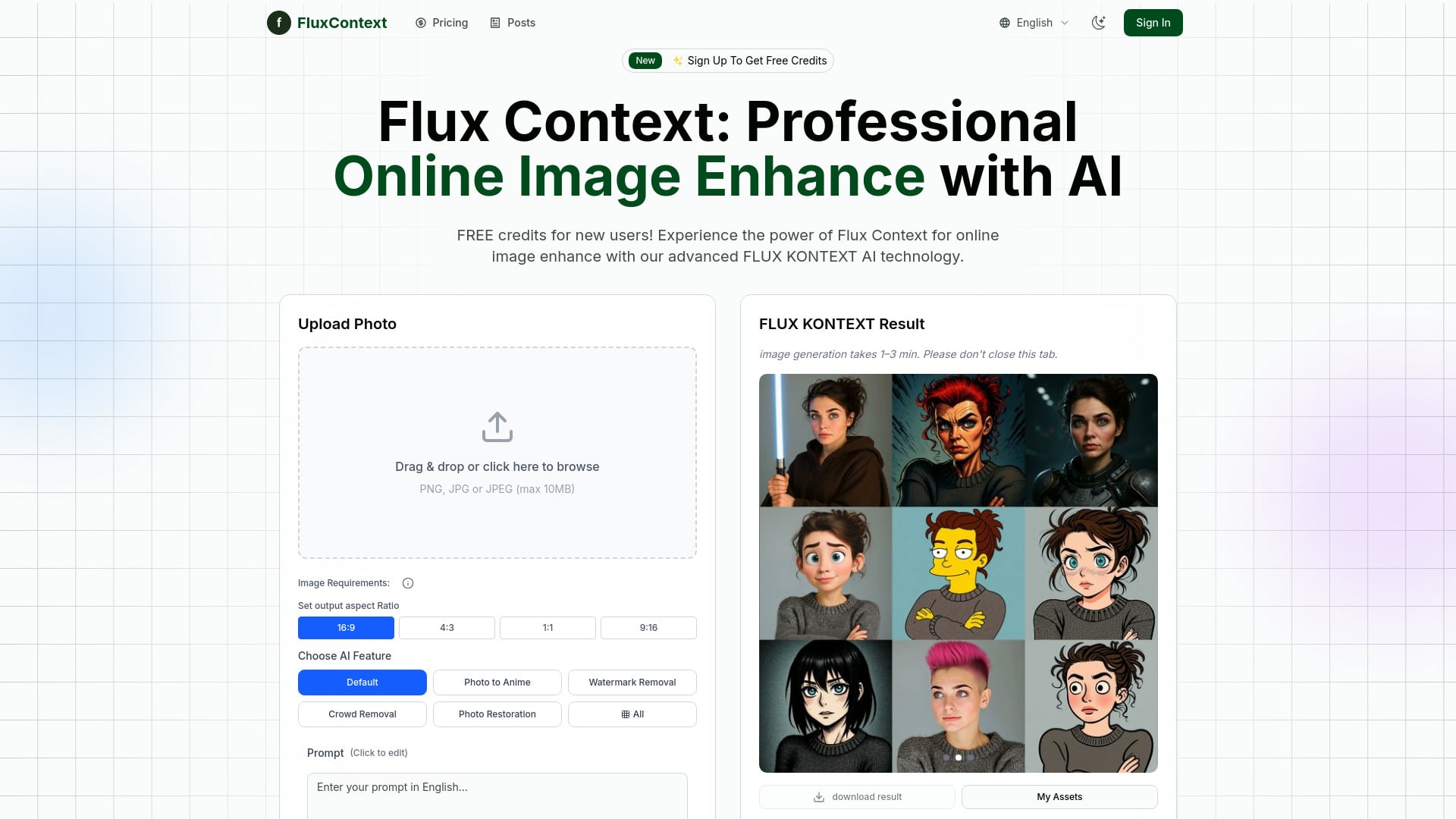 fluxcontext.app - AI Tool Screenshot and Interface Preview