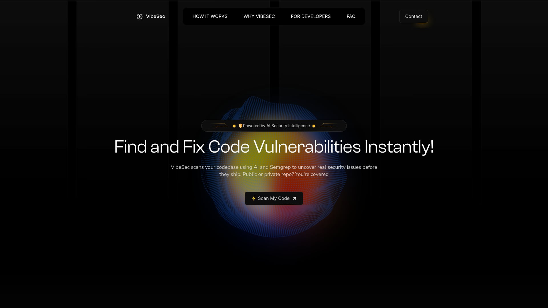 VibeSec - AI Tool Screenshot and Interface Preview
