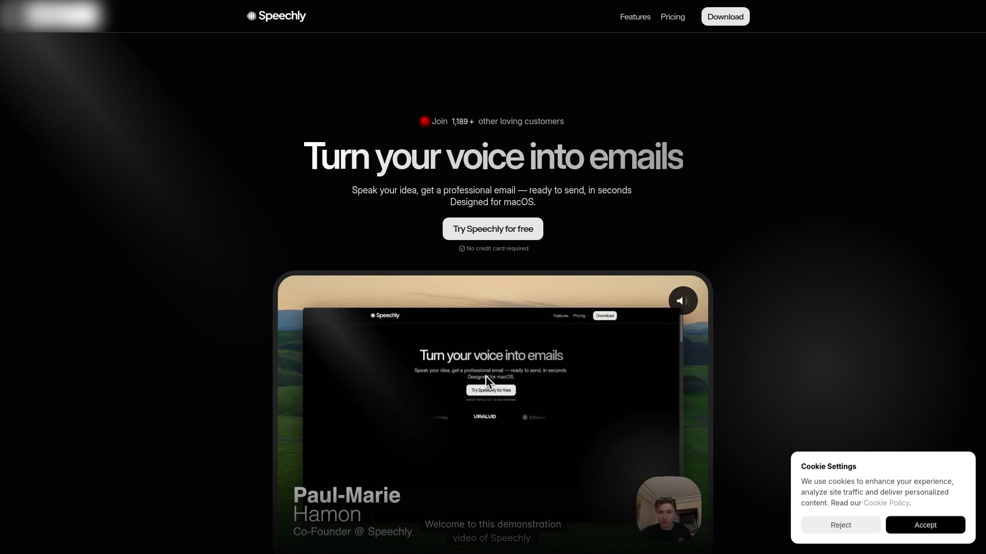 Speechly - AI Tool Screenshot and Interface Preview