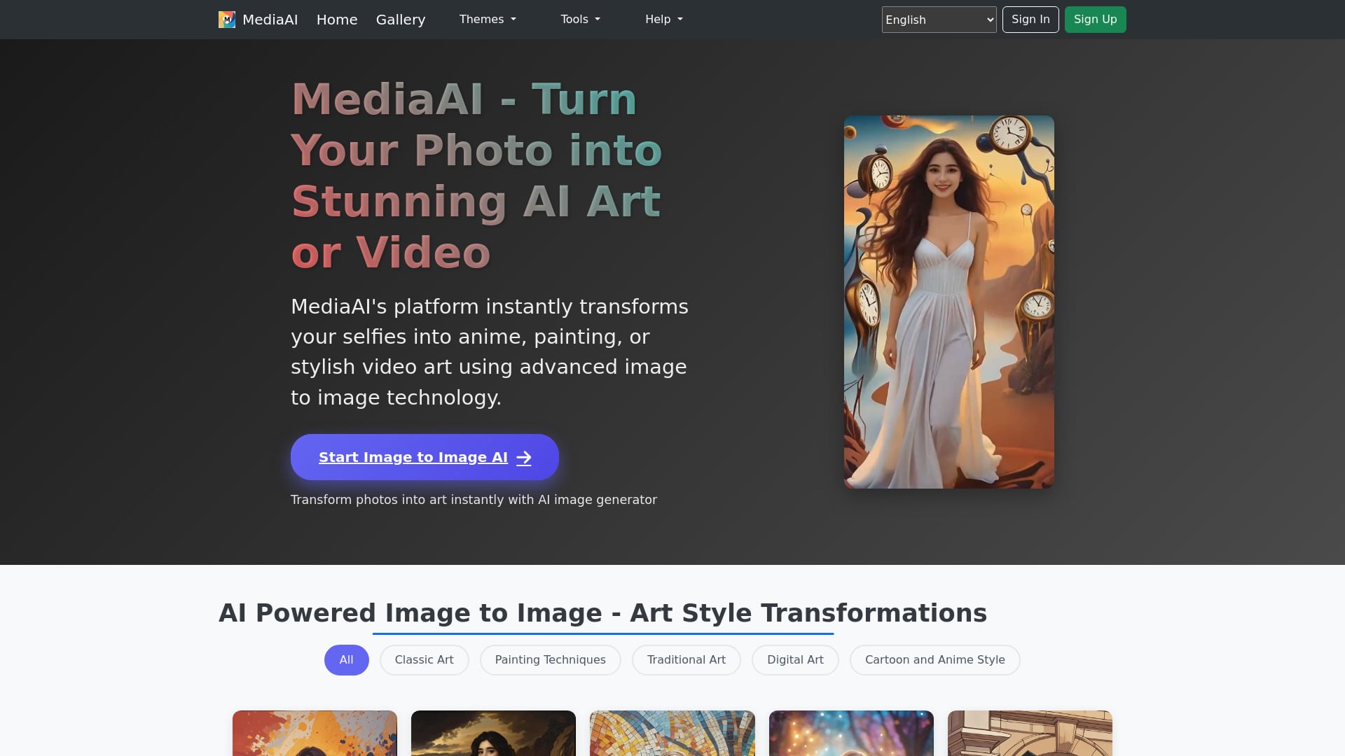mediaai - AI Tool Screenshot and Interface Preview