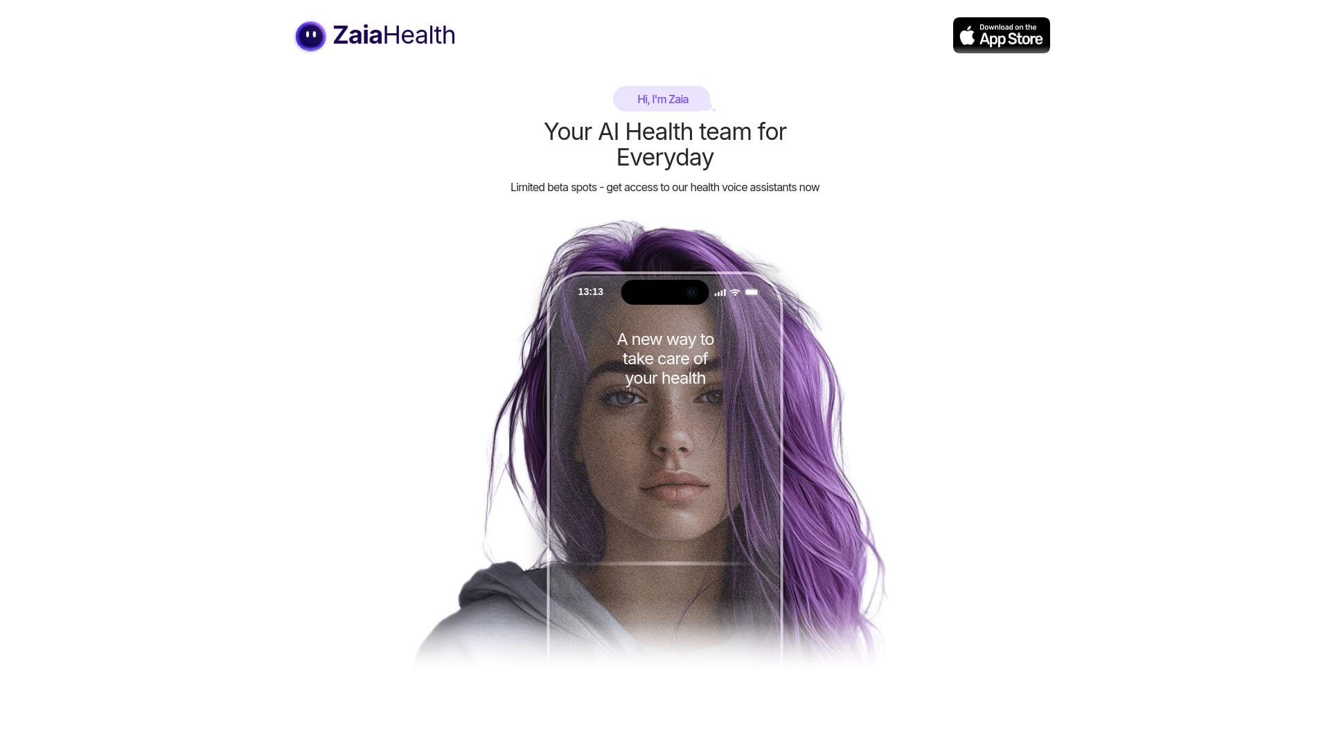Zaia Health Voice Assistant (iOS App)