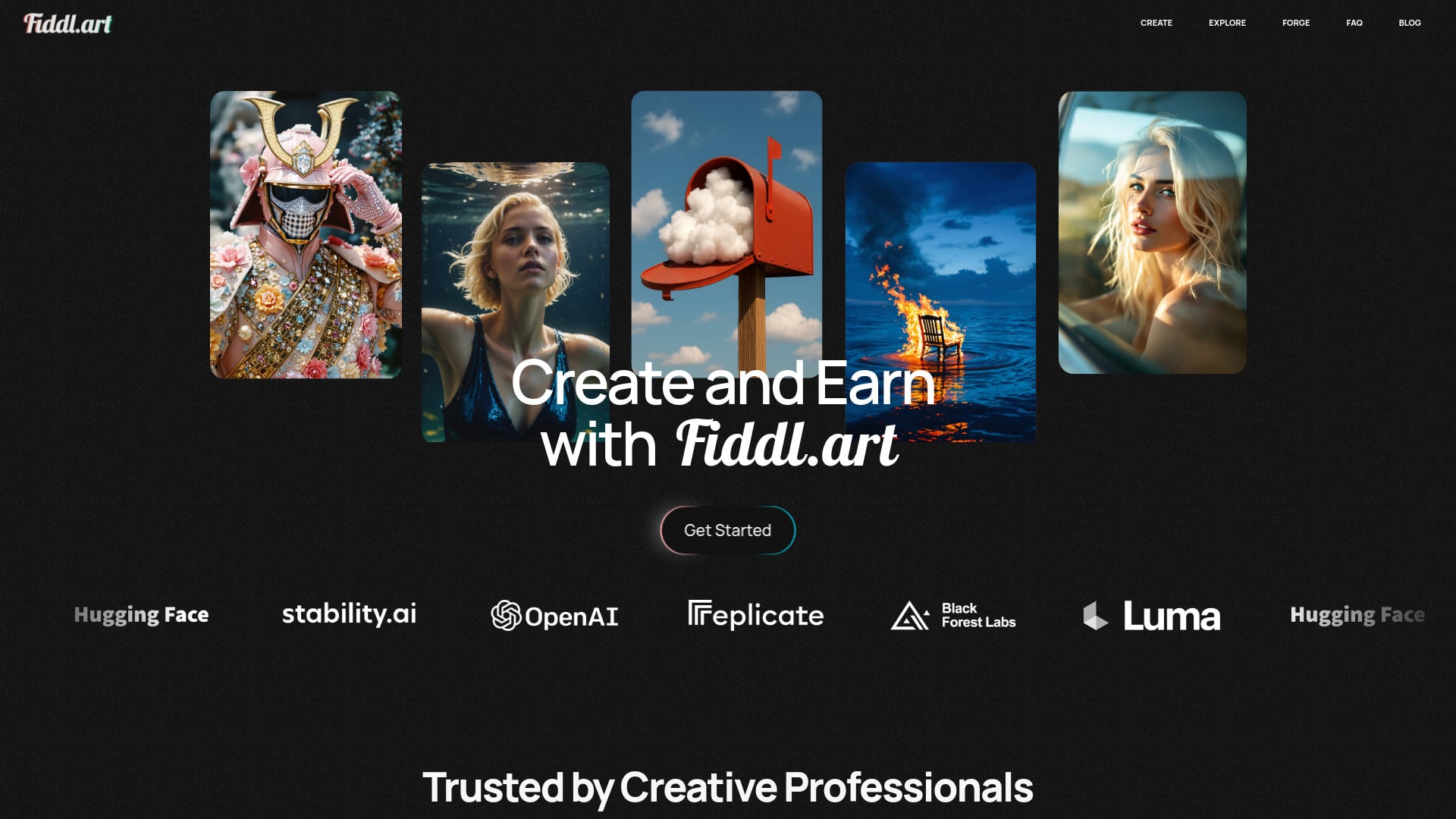 Fiddl.art - AI Tool Screenshot and Interface Preview