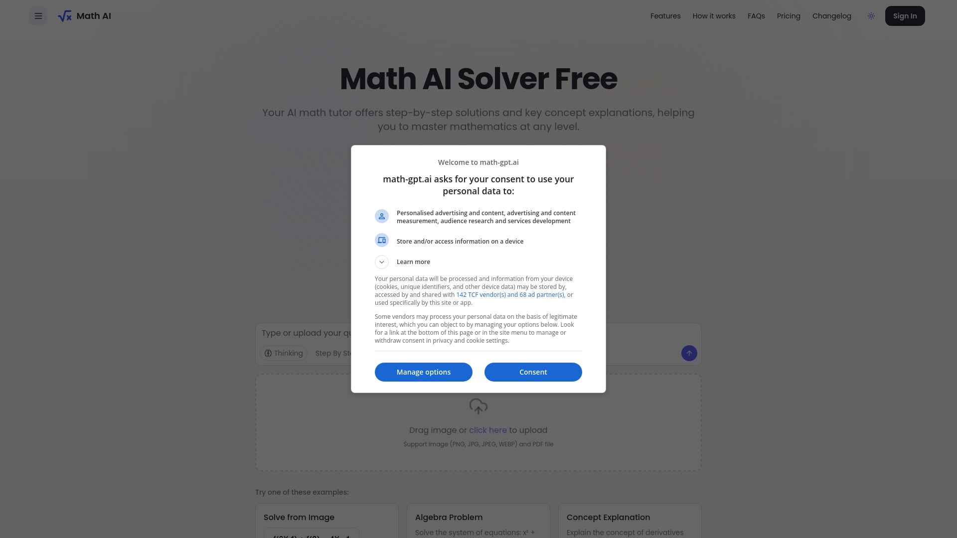 Math AI Solver Free Online