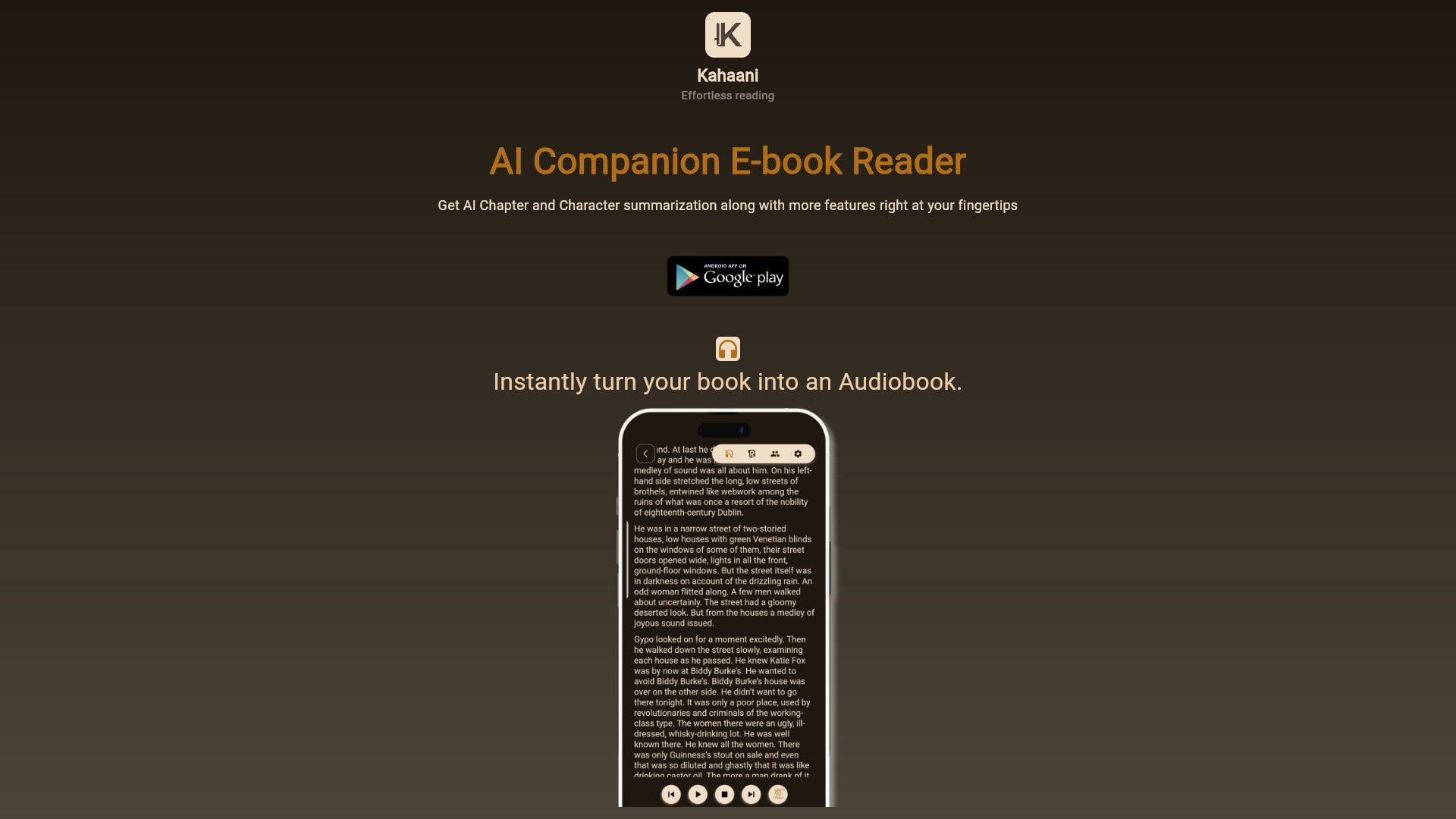 Kahaani - AI Powered Book reader