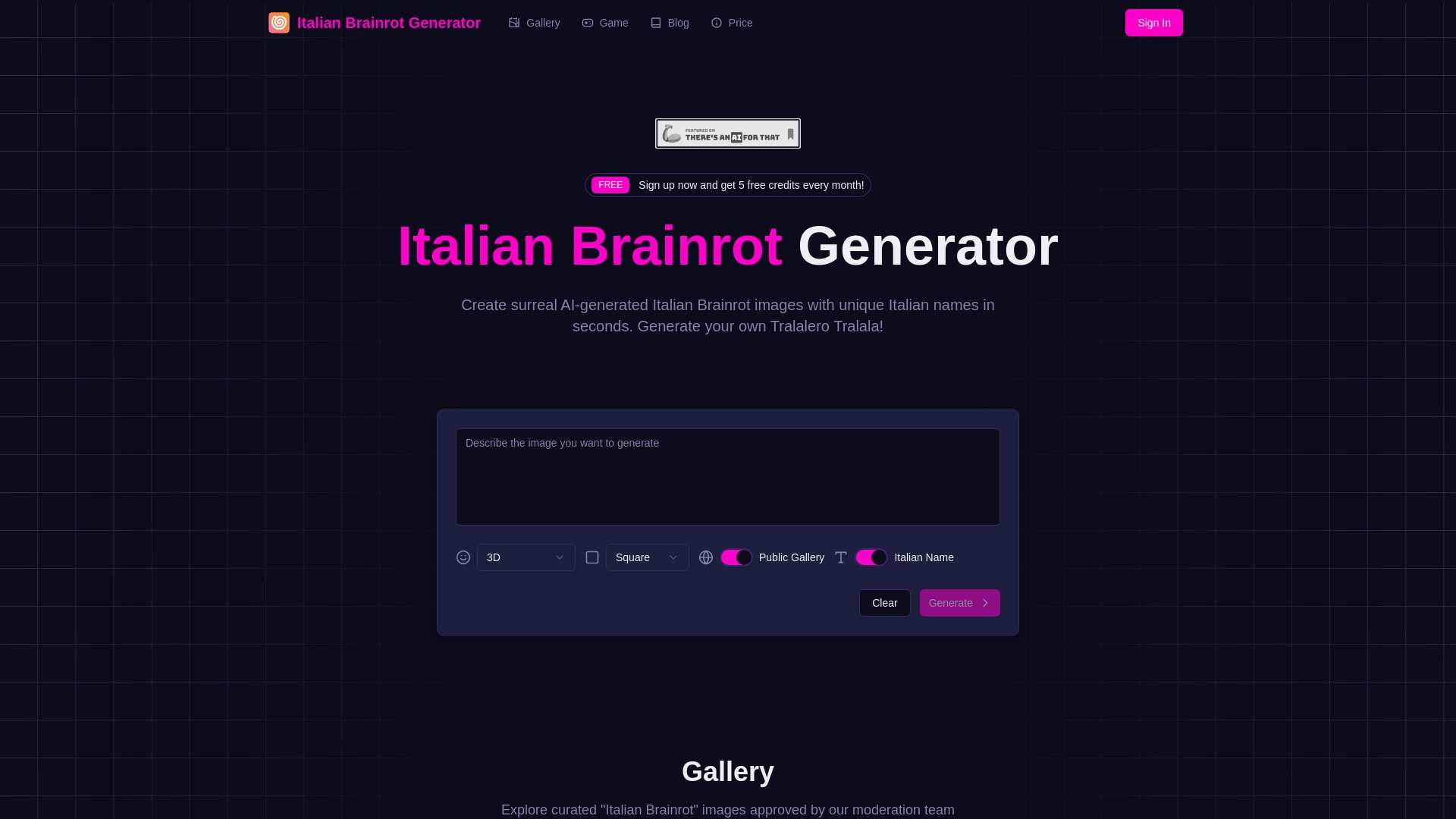 Italian Brainrot Generator